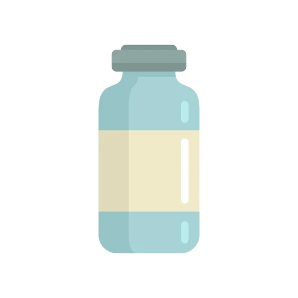 Chicken pox medical bottle icon flat isolated vector — Vetor de Stock