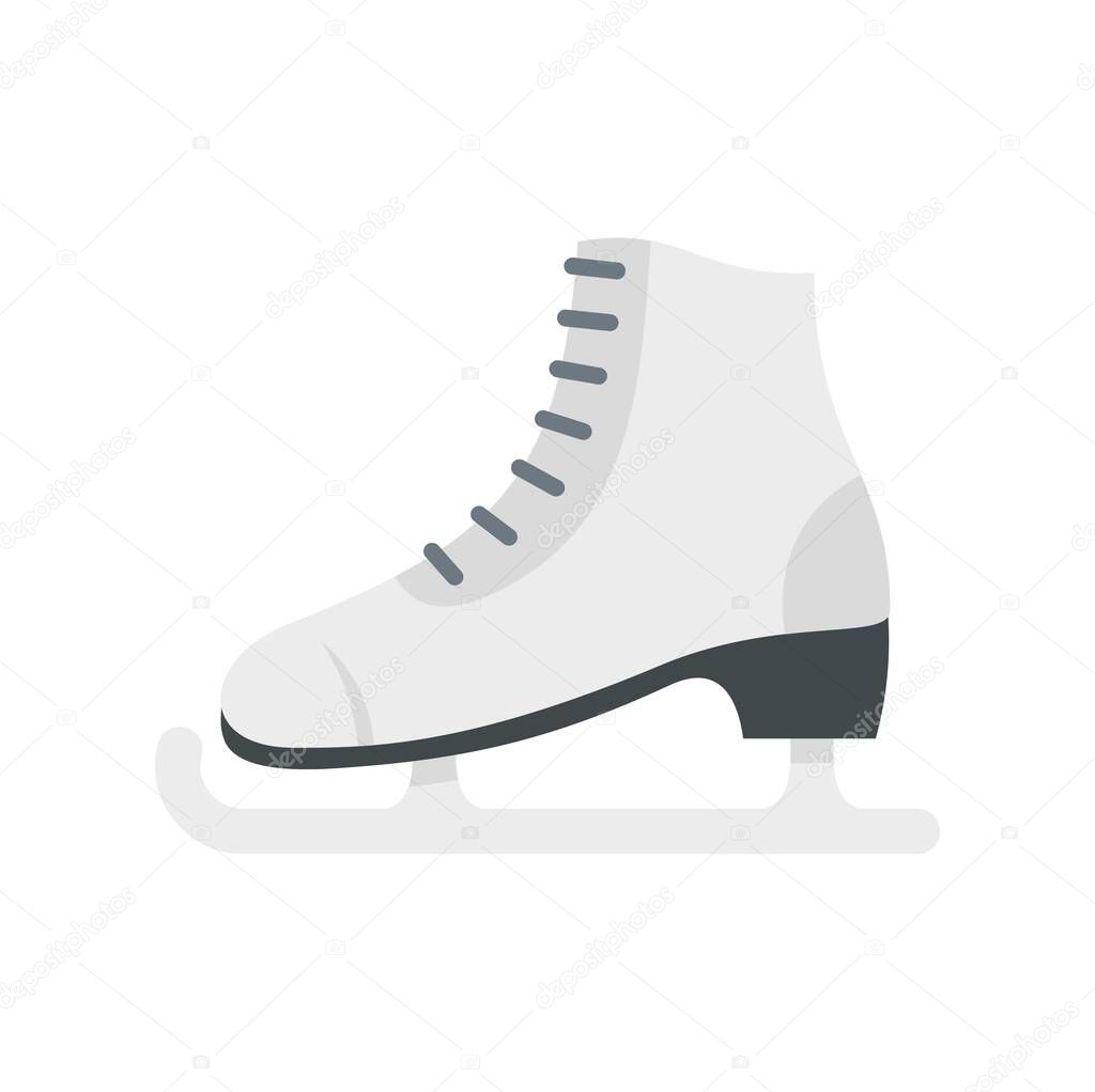 Sweden skates icon flat isolated vector
