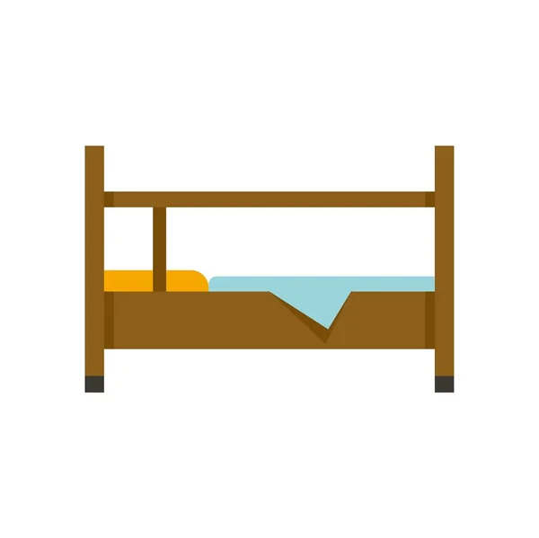 Measles bed icon flat isolated vector - Stok Vektor