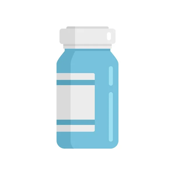 Measles pill jar icon flat isolated vector — Stockvektor