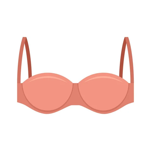 Fashion bra icon flat isolated vector — стоковый вектор