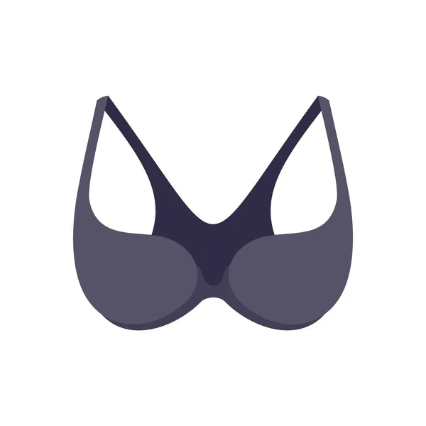 Underwear bra icon flat isolated vector — Stockový vektor