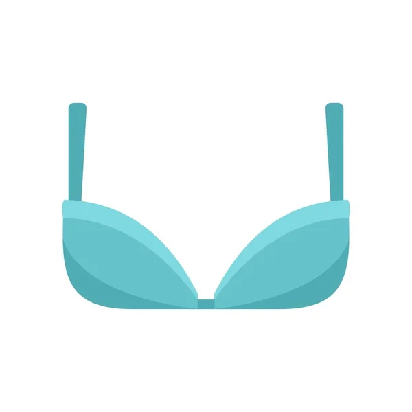 Girl bra icon flat isolated vector — 스톡 벡터