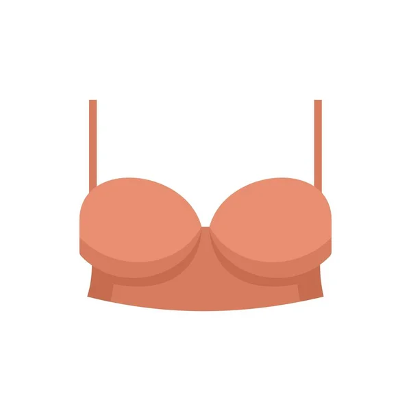Lingerie bra icon flat isolated vector — Διανυσματικό Αρχείο