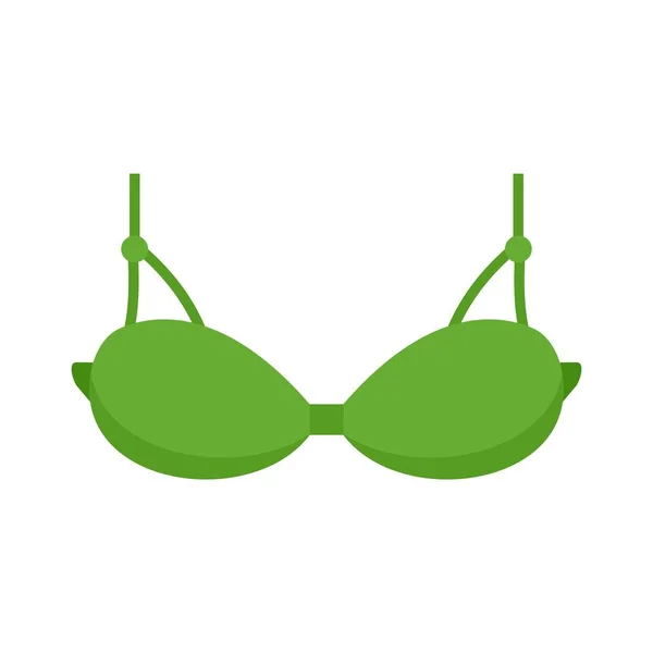 Bikini bra icon flat isolated vector — Vettoriale Stock