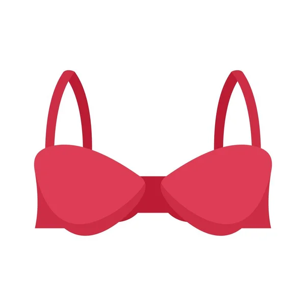 Strapless bra icon flat isolated vector — Wektor stockowy