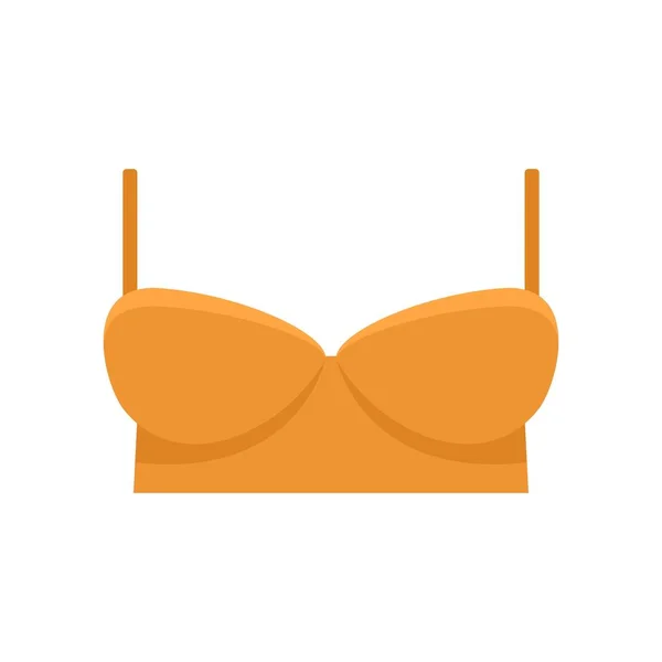 Sexy bra icon flat isolated vector — Stock Vector