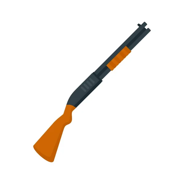 Hunter shotgun icon flat isolated vector — Stok Vektör