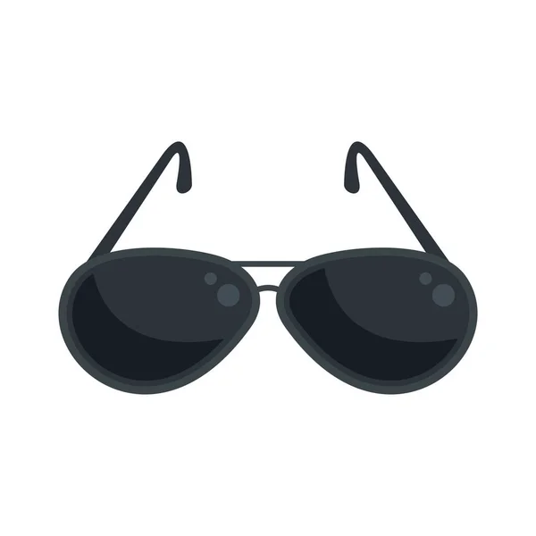 Hunter gafas de sol icono plano aislado vector — Vector de stock
