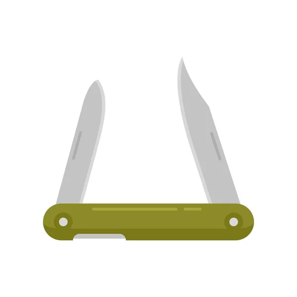 Hunting knife icon flat isolated vector — Vetor de Stock
