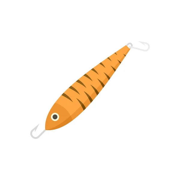 Fish bait hook icon flat isolated vector — Stockvektor