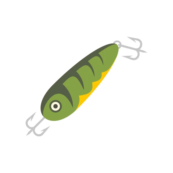 Fish bait equipment icon flat isolated vector — стоковый вектор