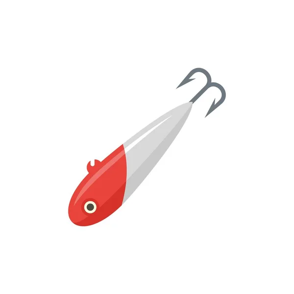Fish bait lure icon flat isolated vector — Stock Vector