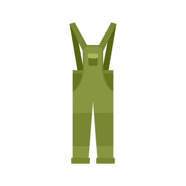 Fisherman clothes icon flat isolated vector — Stok Vektör