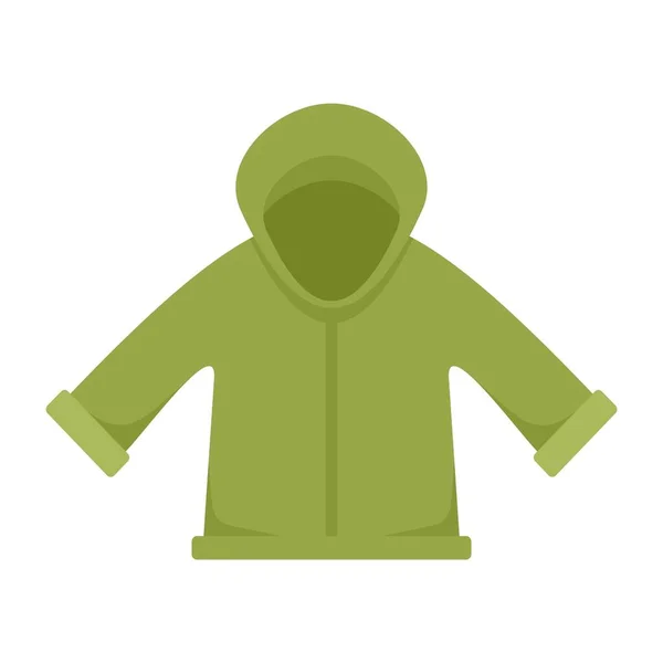 Fisherman jacket icon flat isolated vector — Vetor de Stock