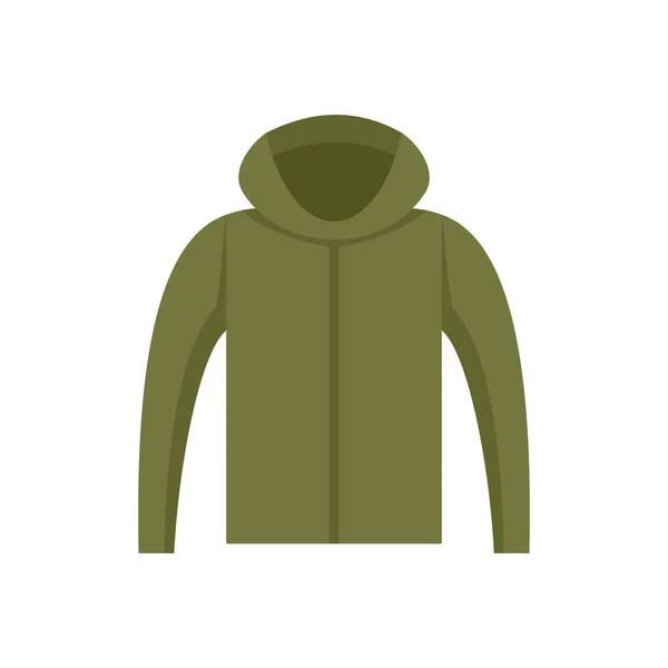 Fisherman hoodie icon flat isolated vector — Vetor de Stock