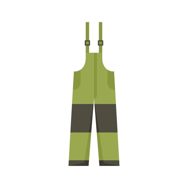Fisherman pants icon flat isolated vector — Stok Vektör