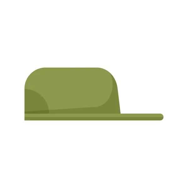 Fisherman baseball cap icon flat isolated vector — стоковый вектор