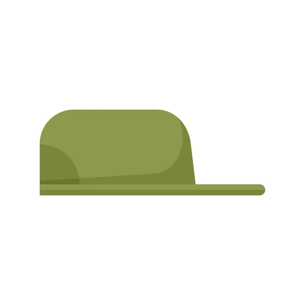 Fisherman baseball cap icon flat isolated vector — Stok Vektör