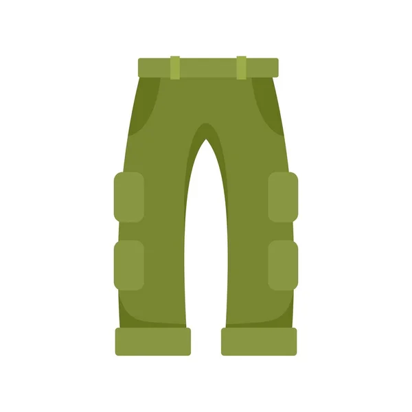 Pescador pantalones icono plano aislado vector — Vector de stock