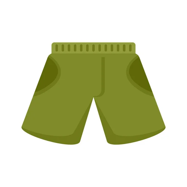 Fisherman green shorts icon flat isolated vector — 图库矢量图片