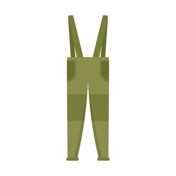 Fisherman long pants icon flat isolated vector — Stockový vektor