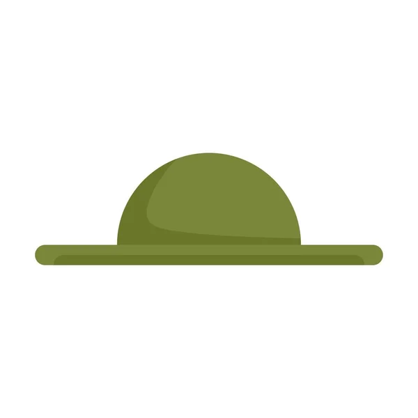 Fisherman wide hat icon flat isolated vector —  Vetores de Stock