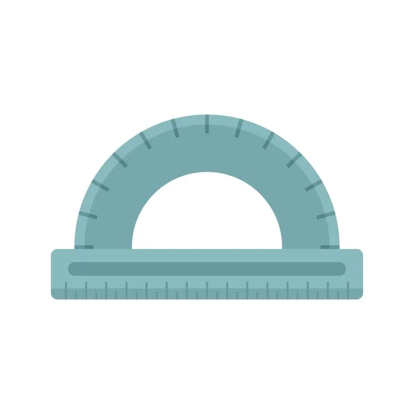 Protractor icon flat isolated vector — ストックベクタ