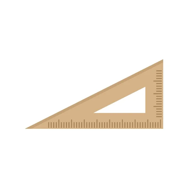 Angle ruler icon flat isolated vector — ストックベクタ