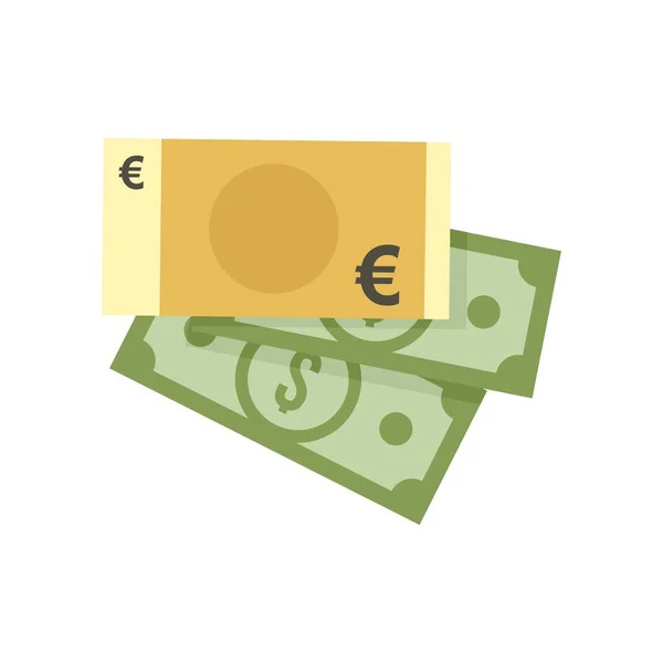 Money bribery icon flat isolated vector — Stok Vektör