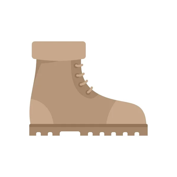 Industrial climber boots icon flat isolated vector — 图库矢量图片