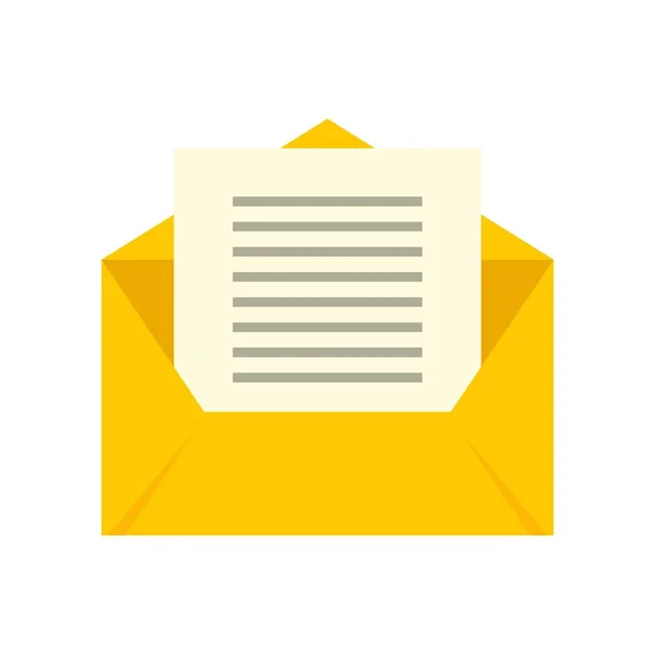 Linguist envelope icon flat isolated vector — Stockový vektor