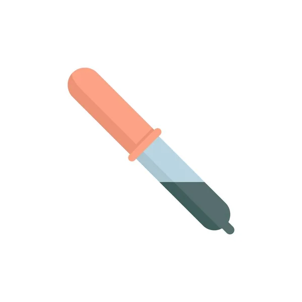 Biophysics pipette icon flat isolated vector — 图库矢量图片