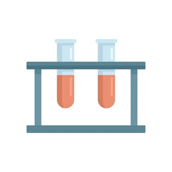 Tubos de ensaio estão ícone vetor isolado plano —  Vetores de Stock