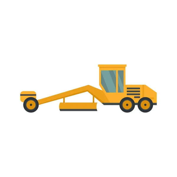 Grader machine heavy icon flat isolated vector — Vetor de Stock