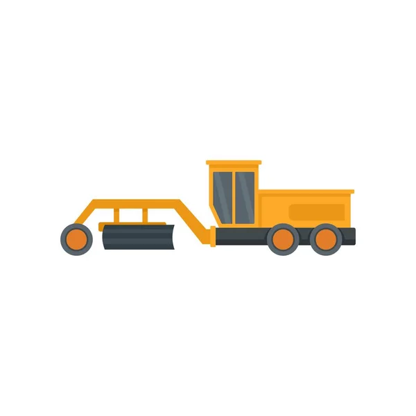 Grader machine grapple icon flat isolated vector — Διανυσματικό Αρχείο