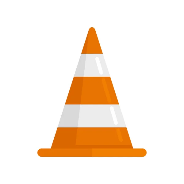 Demolition road cone icon flat isolated vector — Stok Vektör
