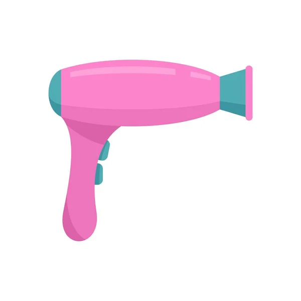 Room service hair dryer icon flat isolated vector — Vetor de Stock