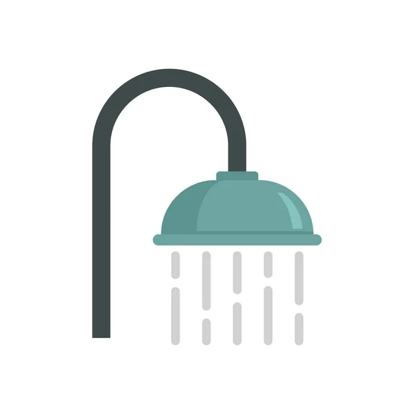 Room service shower icon flat isolated vector — 스톡 벡터