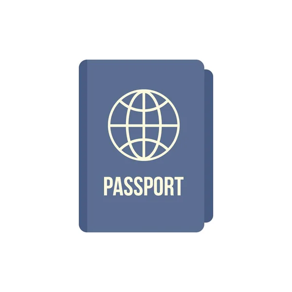 Internationellt pass ikon platt isolerad vektor — Stock vektor