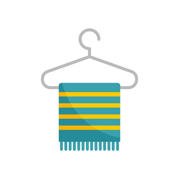 Room service towel hanger icon flat isolated vector — Image vectorielle