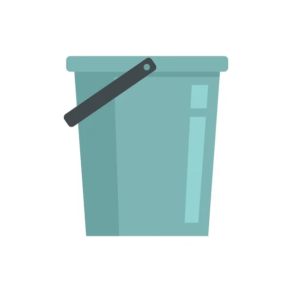 Room service clean bucket icon flat isolated vector — Stok Vektör