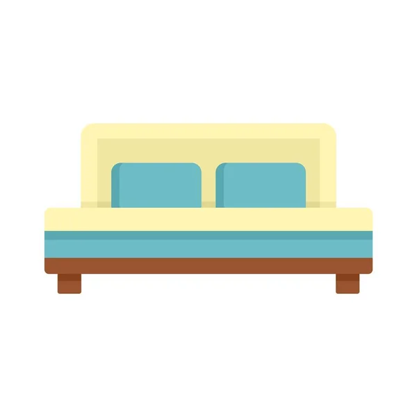Room service bedroom icon flat isolated vector — Stock Vector
