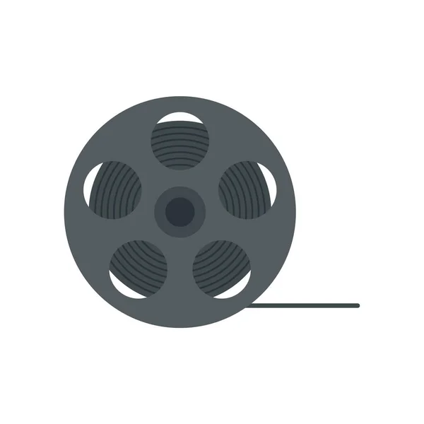 Video film reel icon flat isolated vector — Stockový vektor