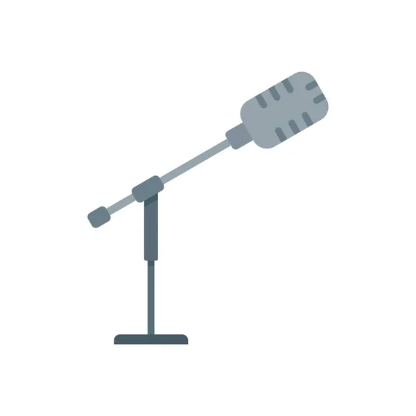 Stage director microphone icon flat isolated vector — Vetor de Stock