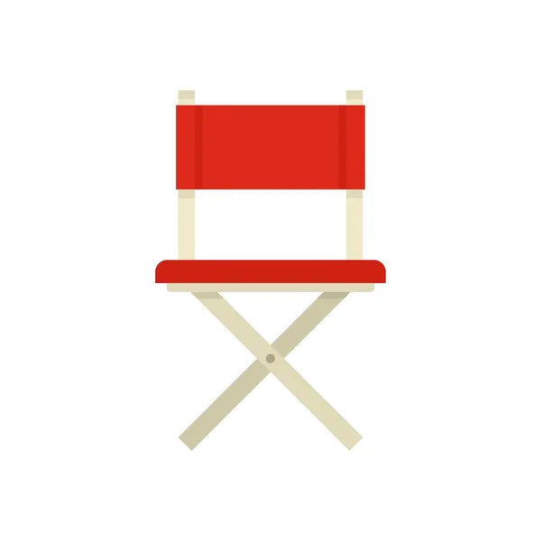 Stage director chair icon flat isolated vector — Image vectorielle