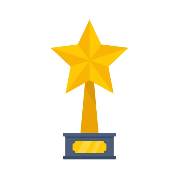 Cinema star trophy icon flat isolated vector — 스톡 벡터