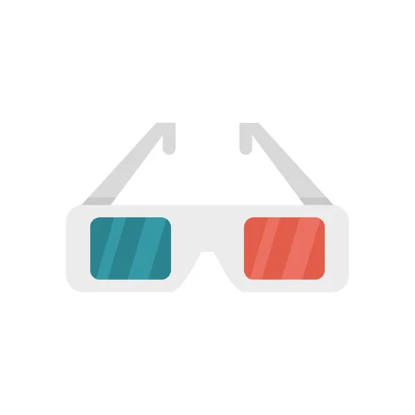 Cinema 3d glasses icon flat isolated vector — Stockvektor