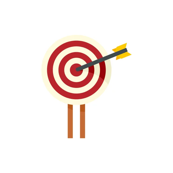 Pr specialist target icon flat isolated vector — 스톡 벡터