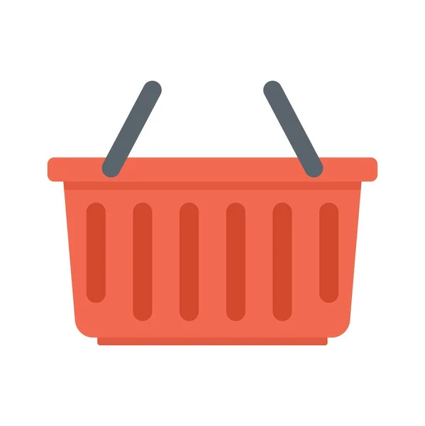Product manager shop basket icon flat isolated vector — Vetor de Stock